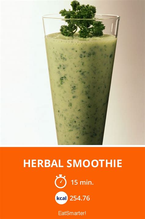 What ingredients are included in the herbal smoothie recipes?
